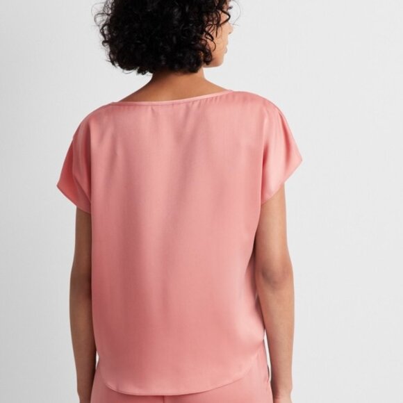 NWT State of Day Women's 1-Pc. Crepe De Chine Short-Sleeve Pajama M - Picture 1 of 3